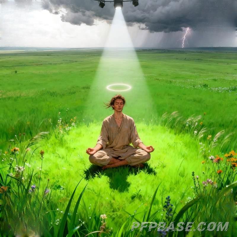 Image 6: man, by window, forest, rooftop, church