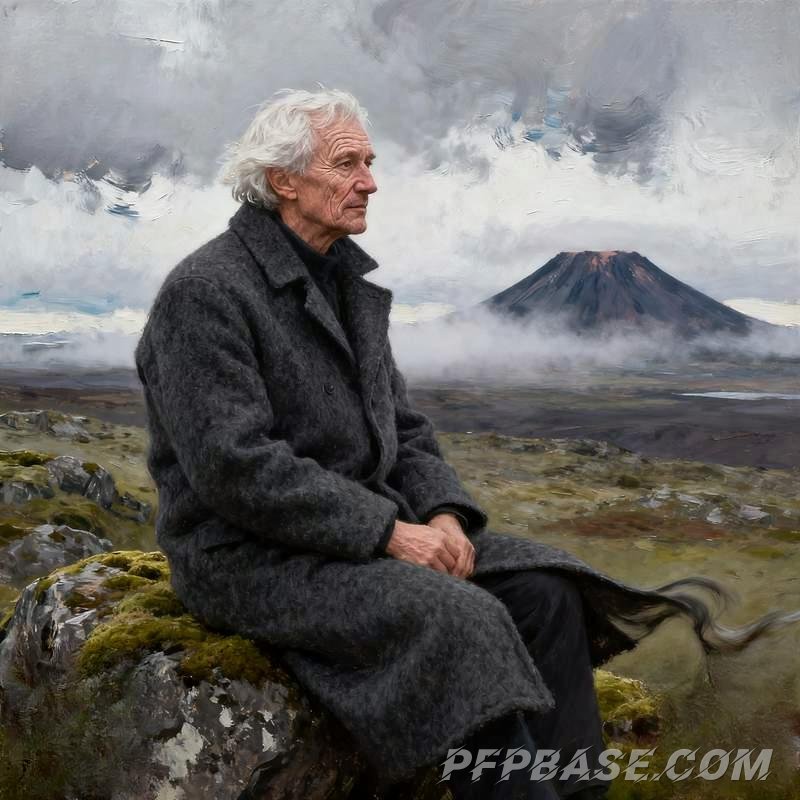 Image 5: male head, real person, explosive style, urban rooftop, Nordic tundra, neon street