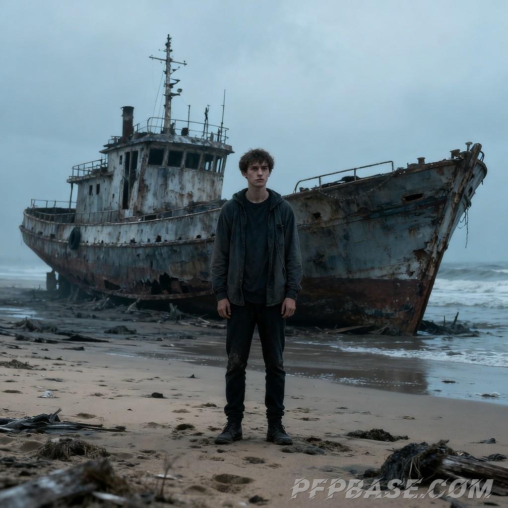 Image 4: urban youth, play of light and shadow, emotional resonance, nature, journey ahead