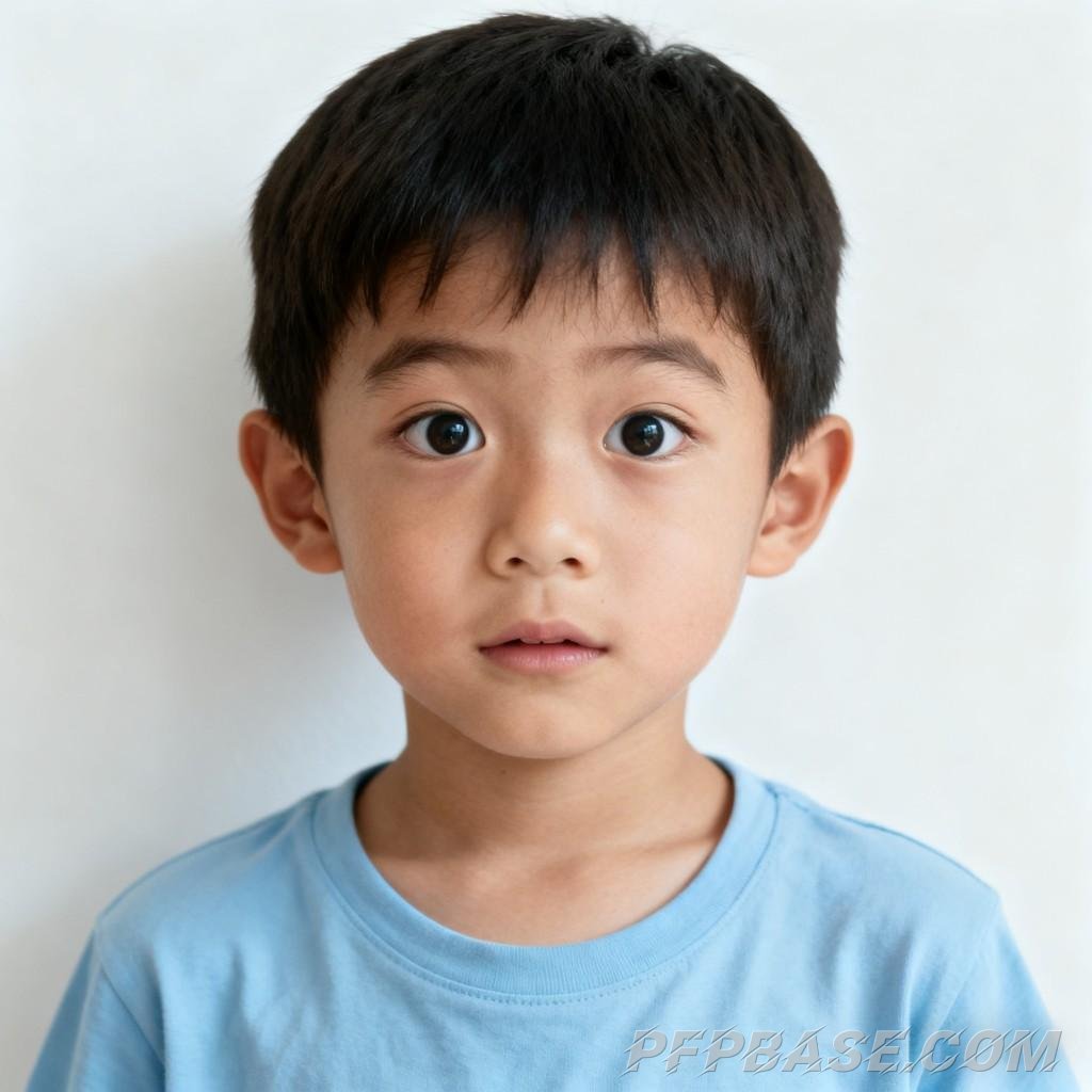 Image 1: blonde and blue-eyed, smile, joy, mischievous, innocent