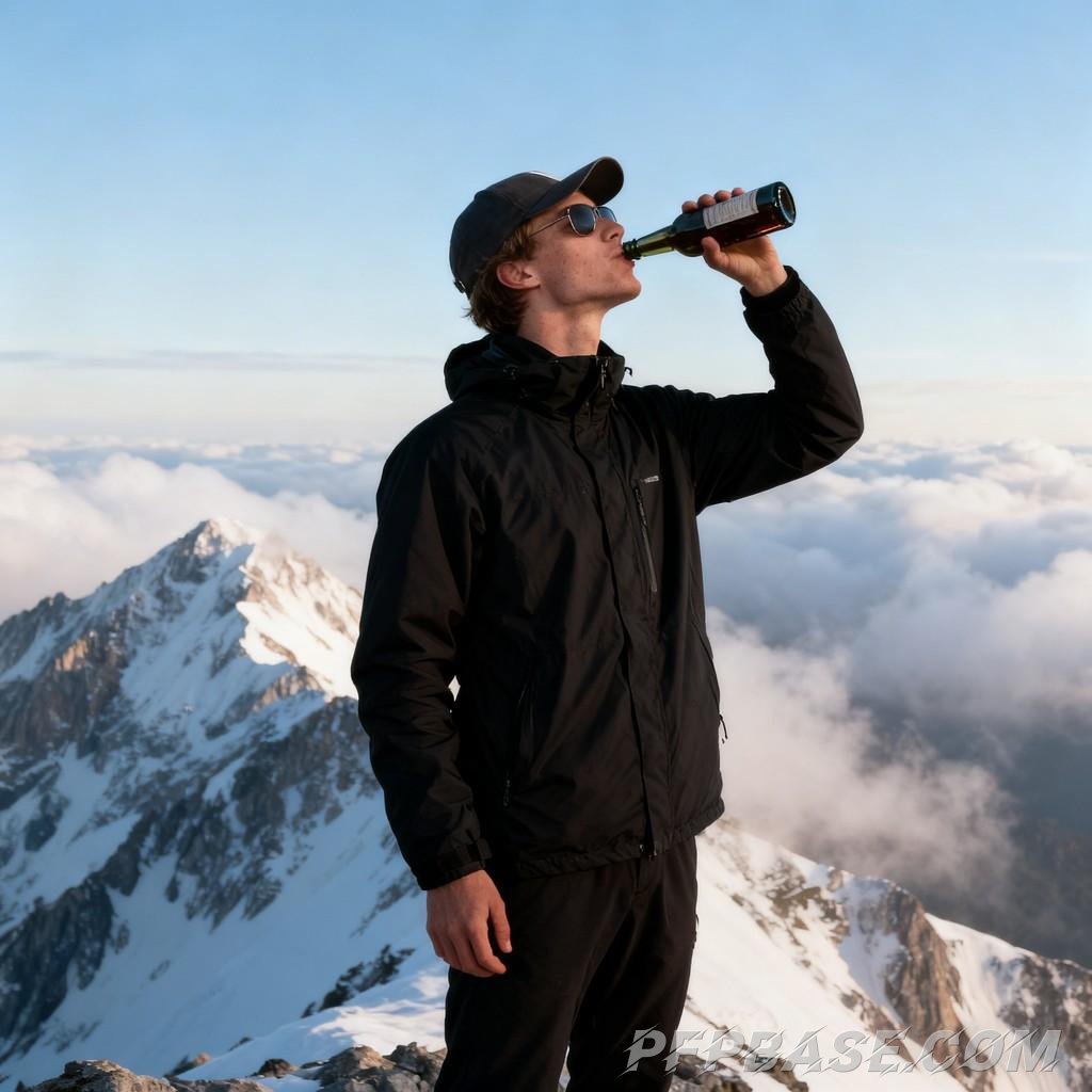 Image 4: sunset silhouette, selfie moment, mountain peak view, music immersion, bird flight reverie, memory w