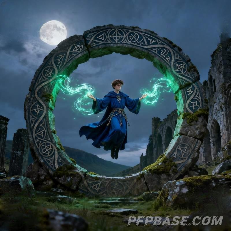 Image 1: silver-haired youth, cyberpunk youth, forest dweller, volcano wanderer, subway singer