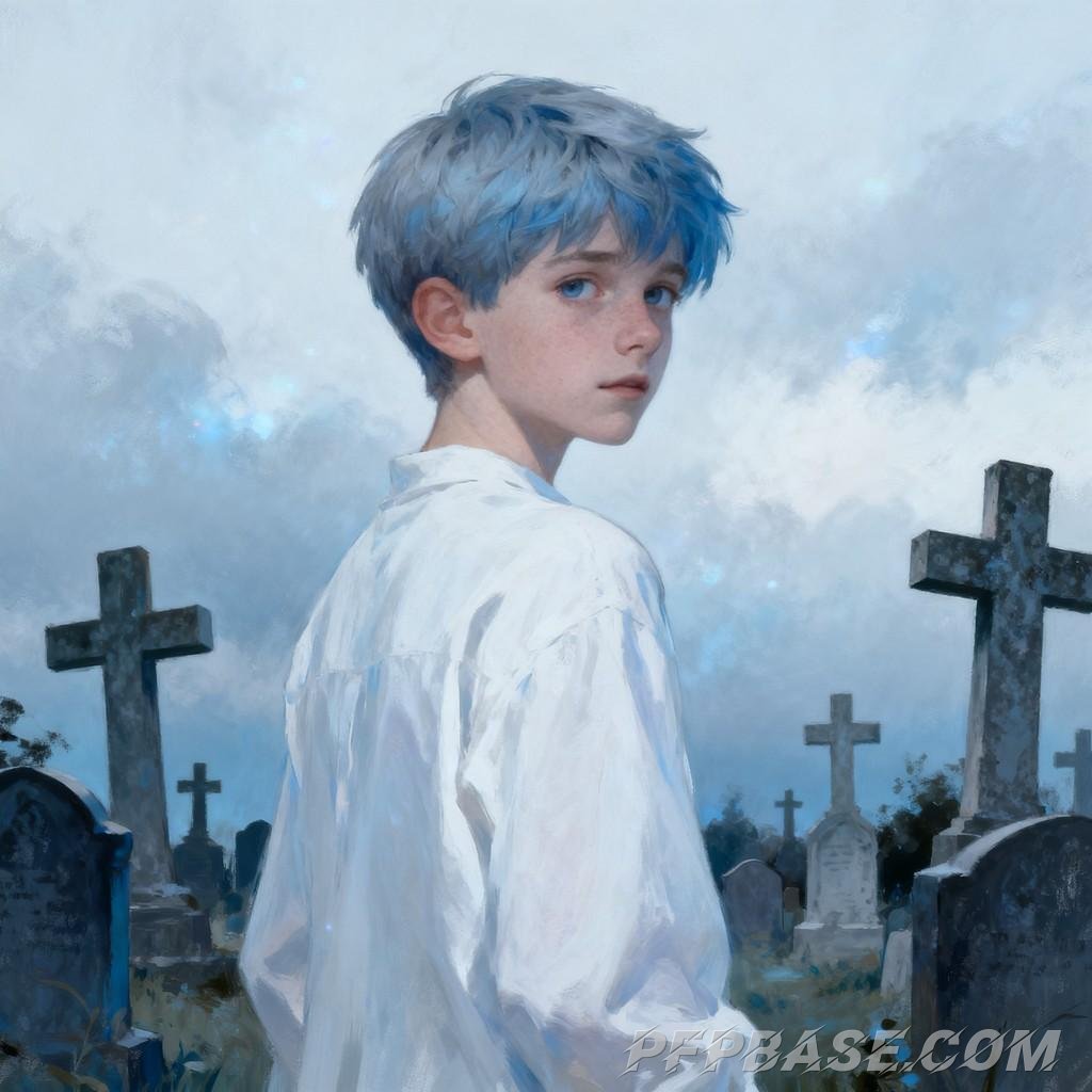 Image 4: red-haired youth, blue-haired sword wielder, golden-haired young man, silver-haired warrior, black a