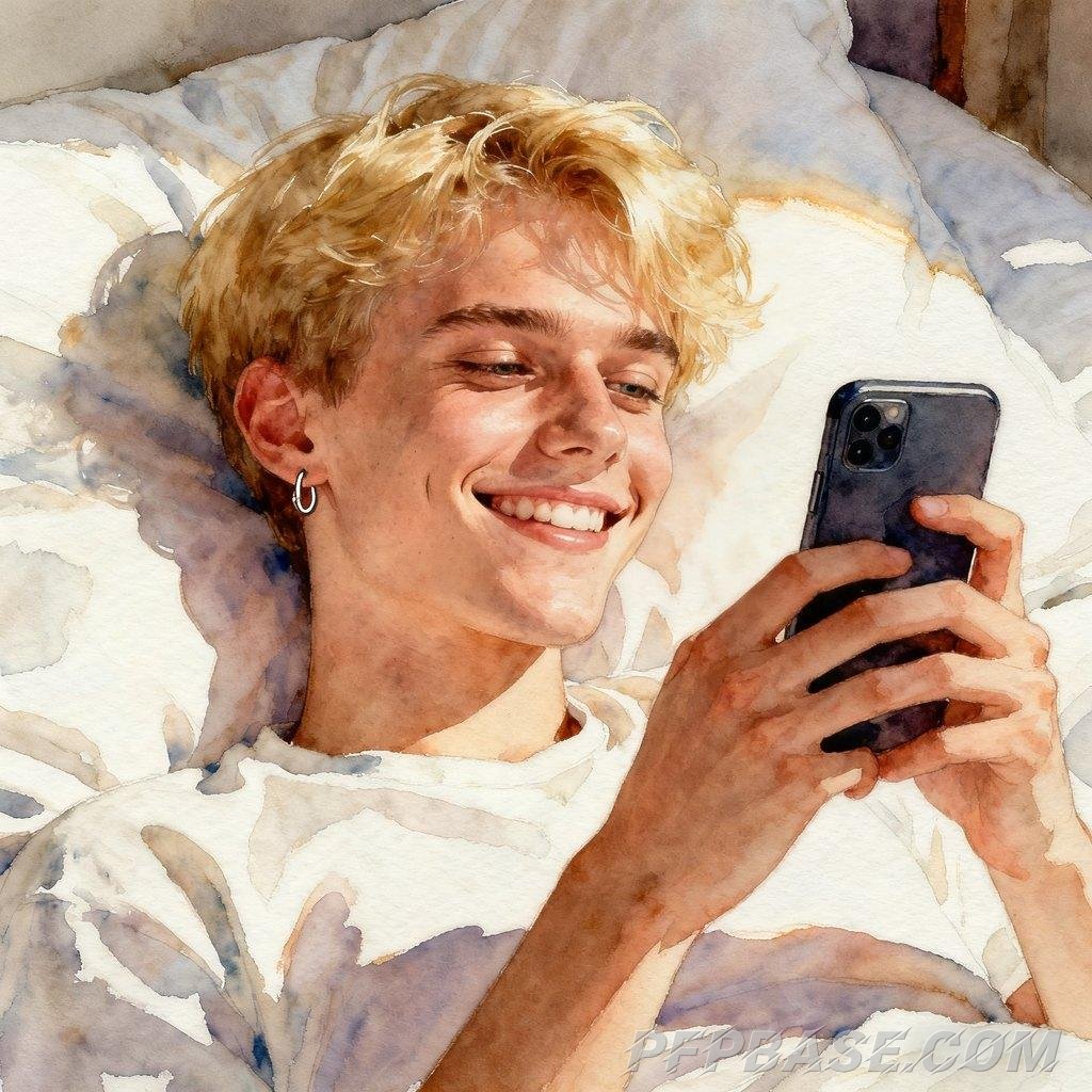 Image 7: red-haired youth, blue-haired sword wielder, golden-haired young man, silver-haired warrior, black a