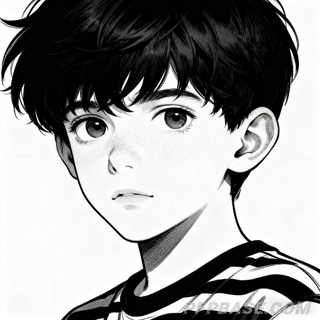 Image 1: silver-haired youth, dark-haired young man, enigmatic smoker, red-haired boy, white-haired youth