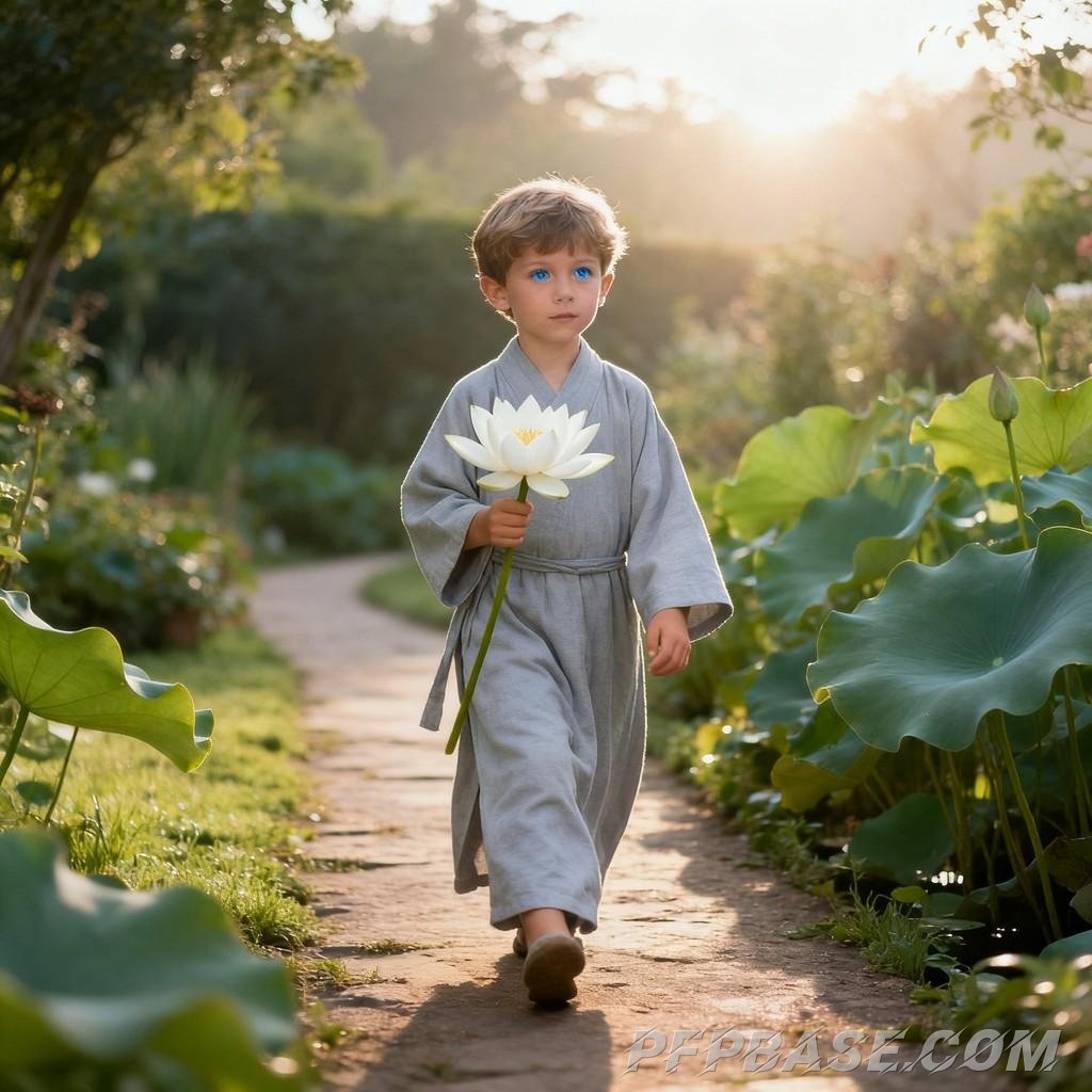 Image 7: zen essence, child, nature, harmony, tranquility