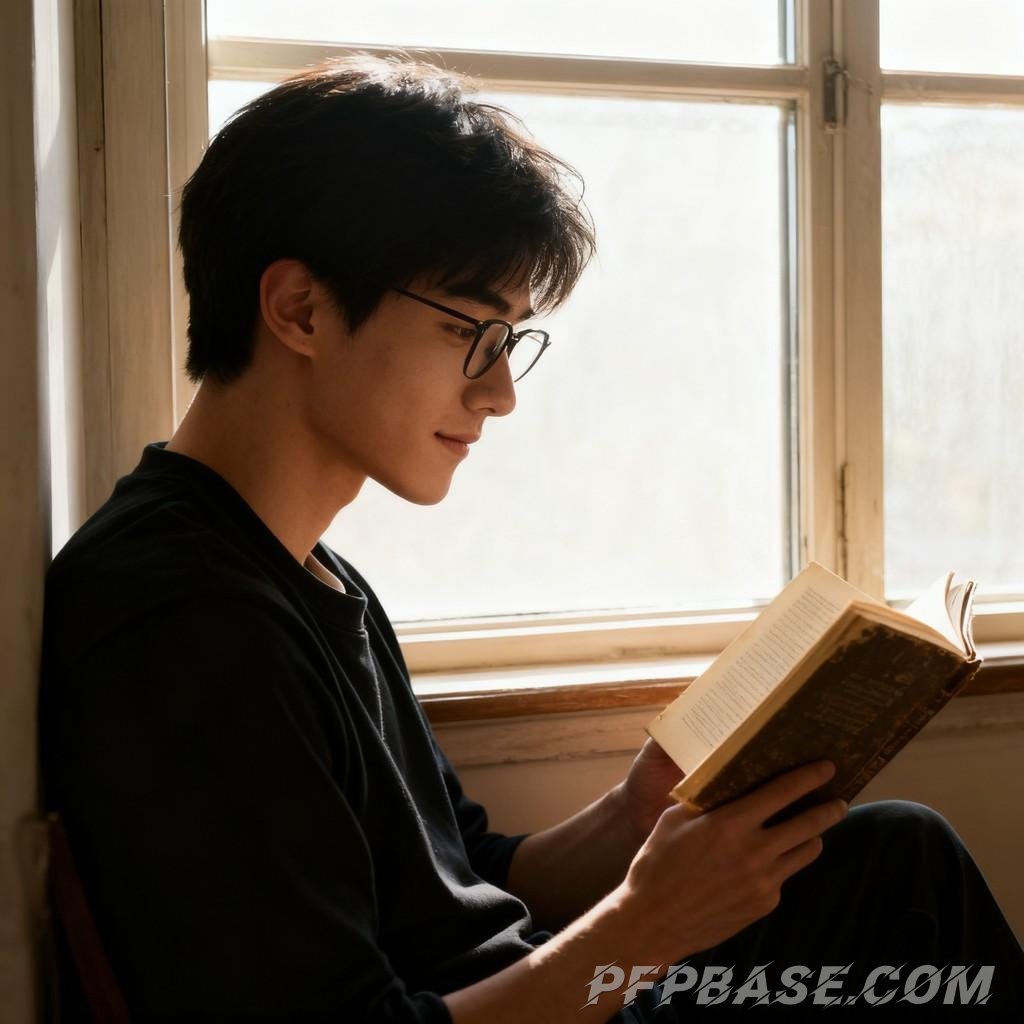 Image 8: cozy and healing, peaceful afternoon, nostalgic reading, solitary reflection, joy in everyday life