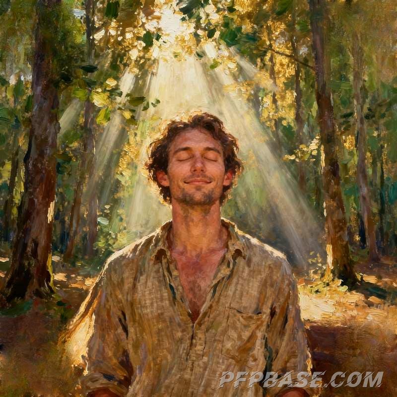 Image 5: male figure, mountain meadow, graffiti wall, forest light beams, coastal sunset, glacier canyon