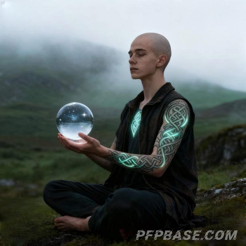 Image 1: youth, mountain range, graffiti wall, starlit lake, geometric space, volcanic plateau