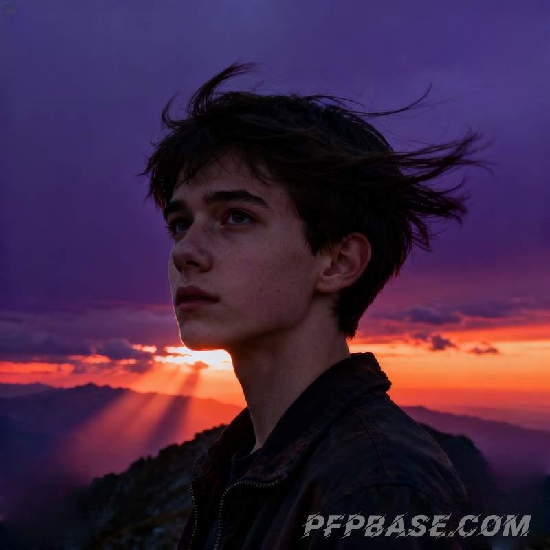 Image 4: youth, mountain range, graffiti wall, starlit lake, geometric space, volcanic plateau