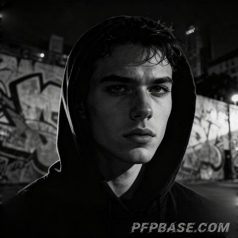 Image 1: boy, profile picture, graffiti, cliff, labyrinth, stone steps