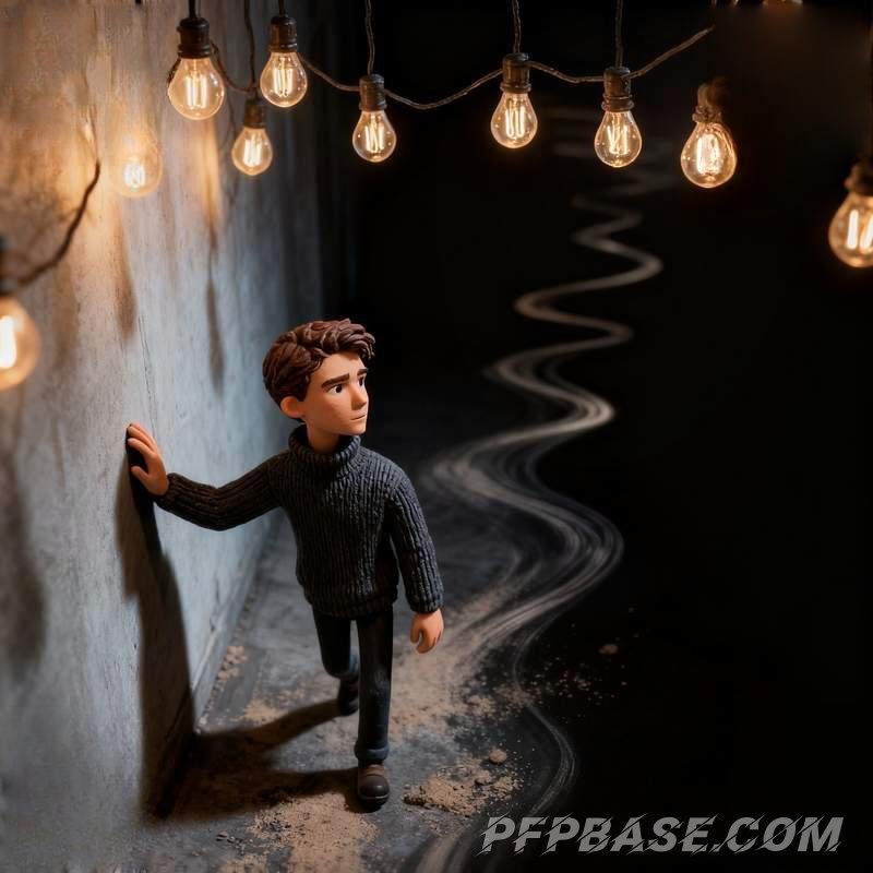 Image 4: boy, profile picture, graffiti, cliff, labyrinth, stone steps