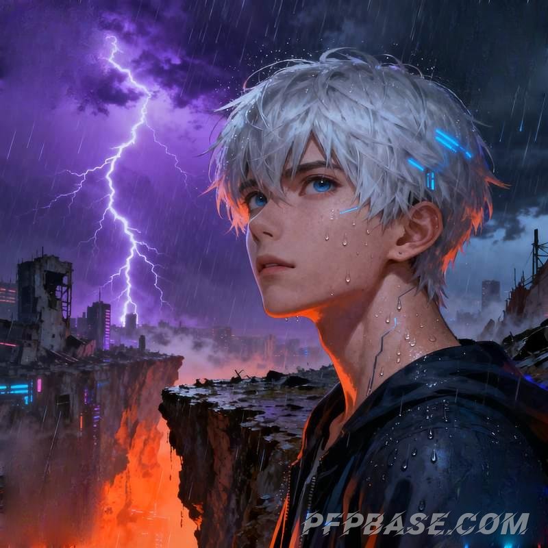 Image 3: guy, avatar, cool, light and shadow, nature, future