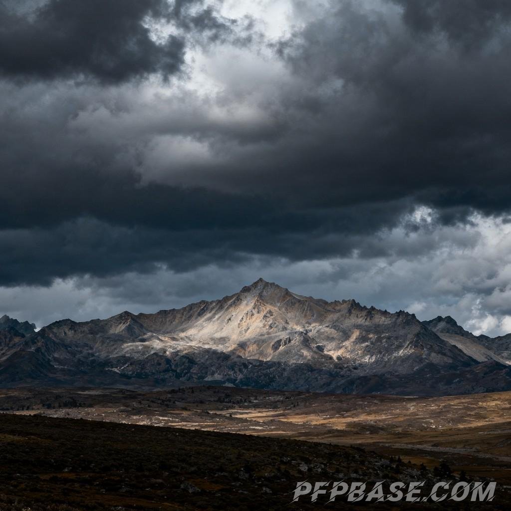 Image 3: towering mountain, nature, scenic beauty, exploration, harmony