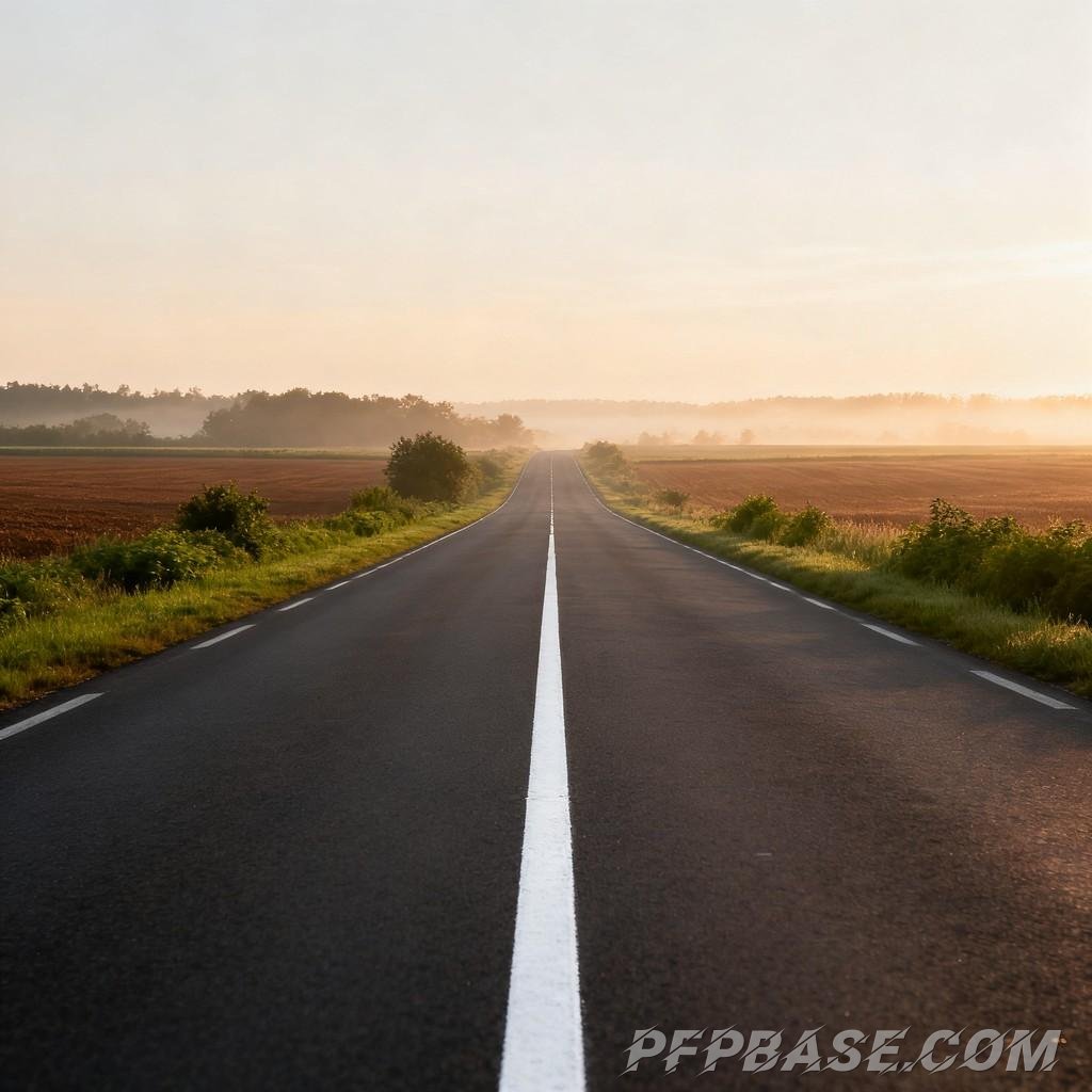 Image 8: golden, sunset, highway, tranquility, hope