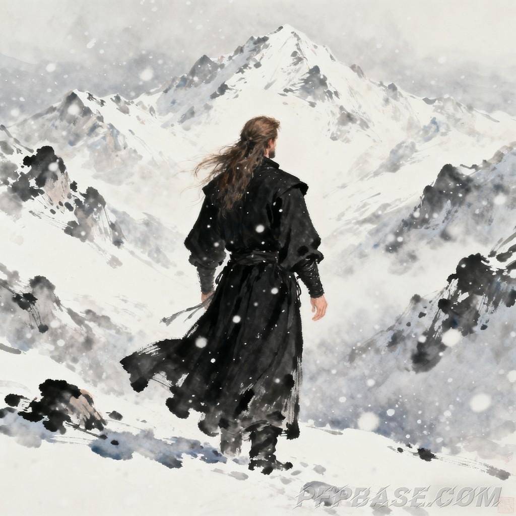 Image 3: white-haired youth, interplay of light and shadow, kimono-clad man, short-haired young man, blonde c