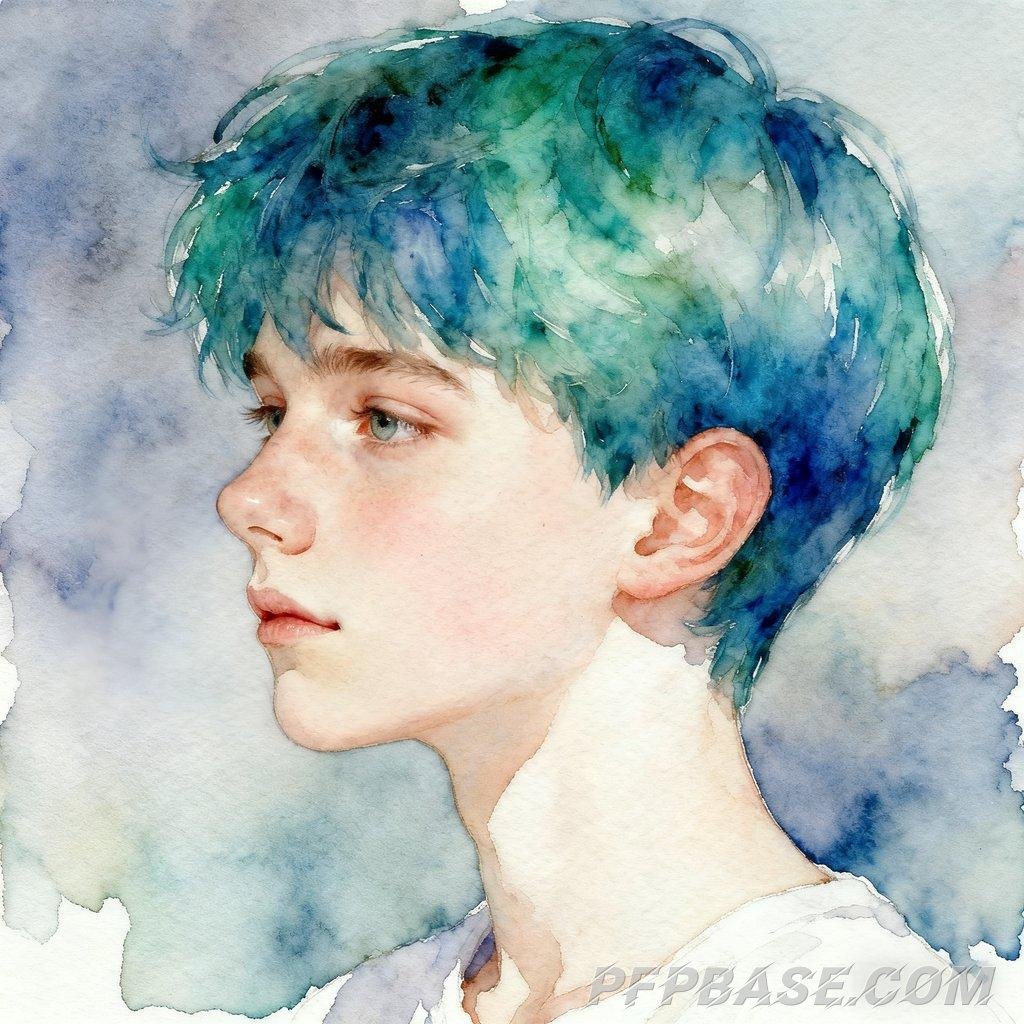 Image 5: white-haired youth, interplay of light and shadow, kimono-clad man, short-haired young man, blonde c