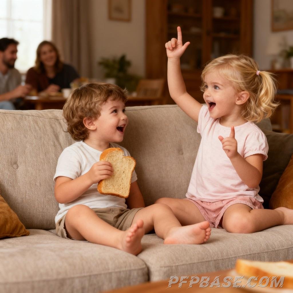 Image 6: childlike fun, warmth, international flair, children's illustration, joyful moments