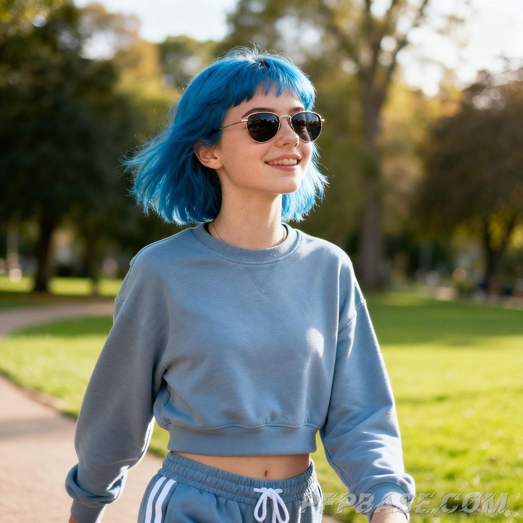 Image 4: sweet, young girl, summer, street, daily life