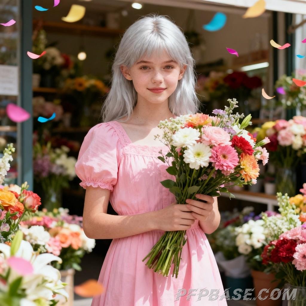 Image 8: sweet, young girl, summer, street, daily life