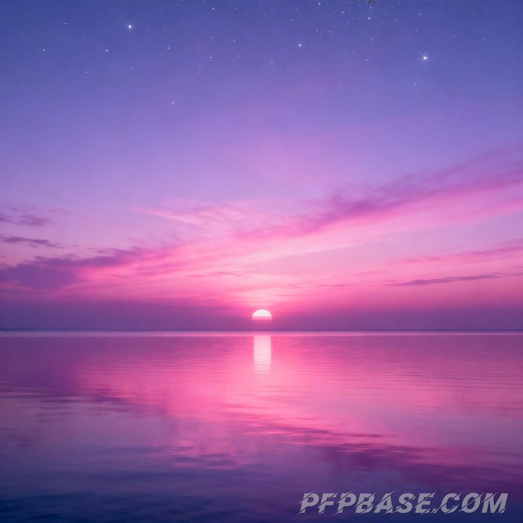 Image 3: dreamy, sunset, sea view, profile picture, design