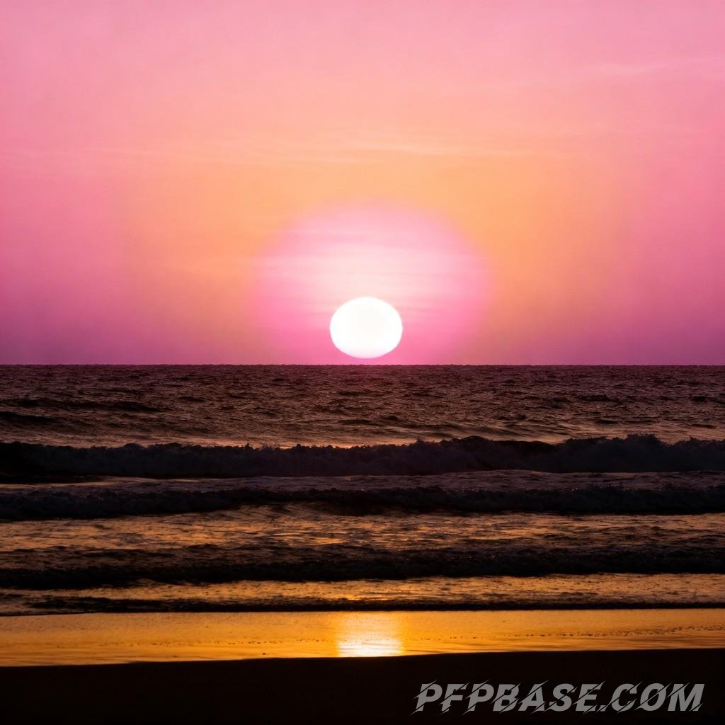 Image 6: dreamy, sunset, sea view, profile picture, design