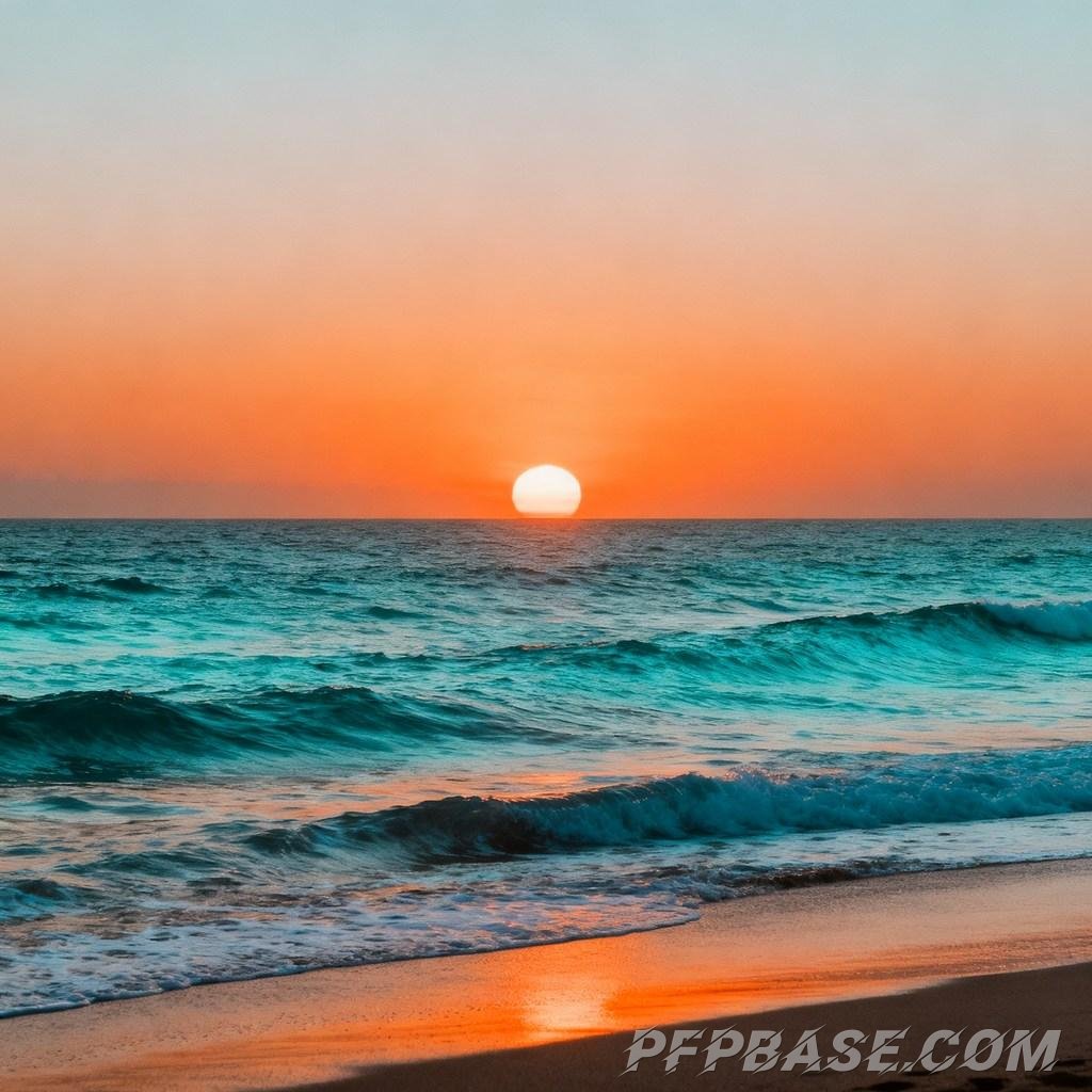 Image 7: dreamy, sunset, sea view, profile picture, design