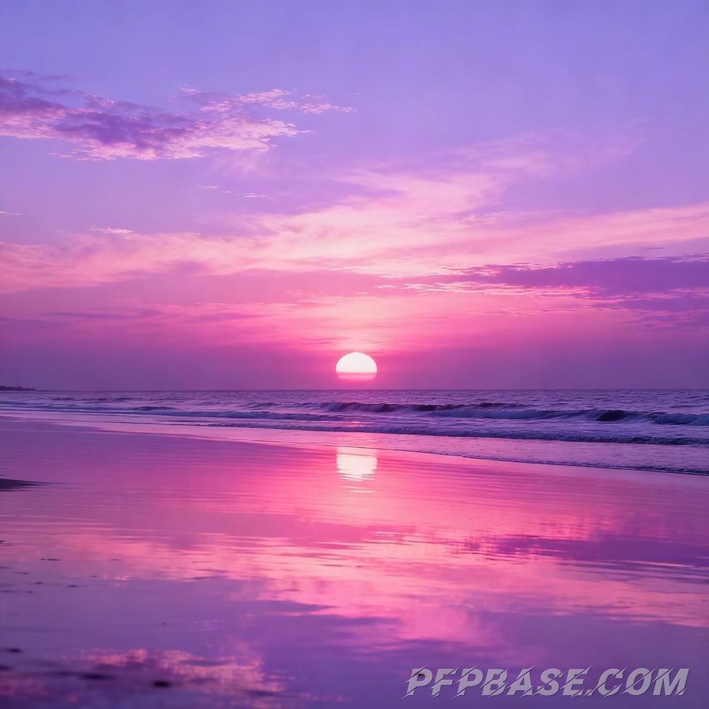 Image 8: dreamy, sunset, sea view, profile picture, design