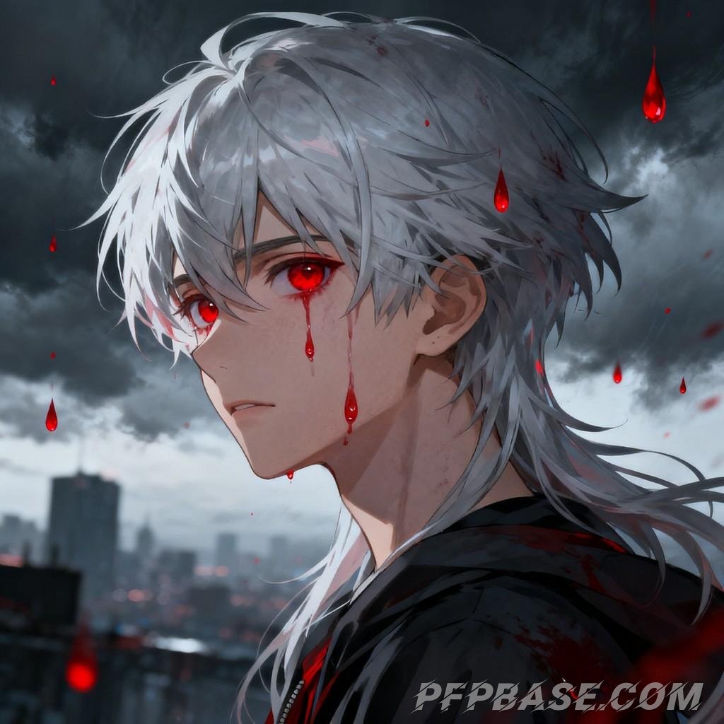 Image 2: dark, melancholy, beautiful youth, city, fantasy