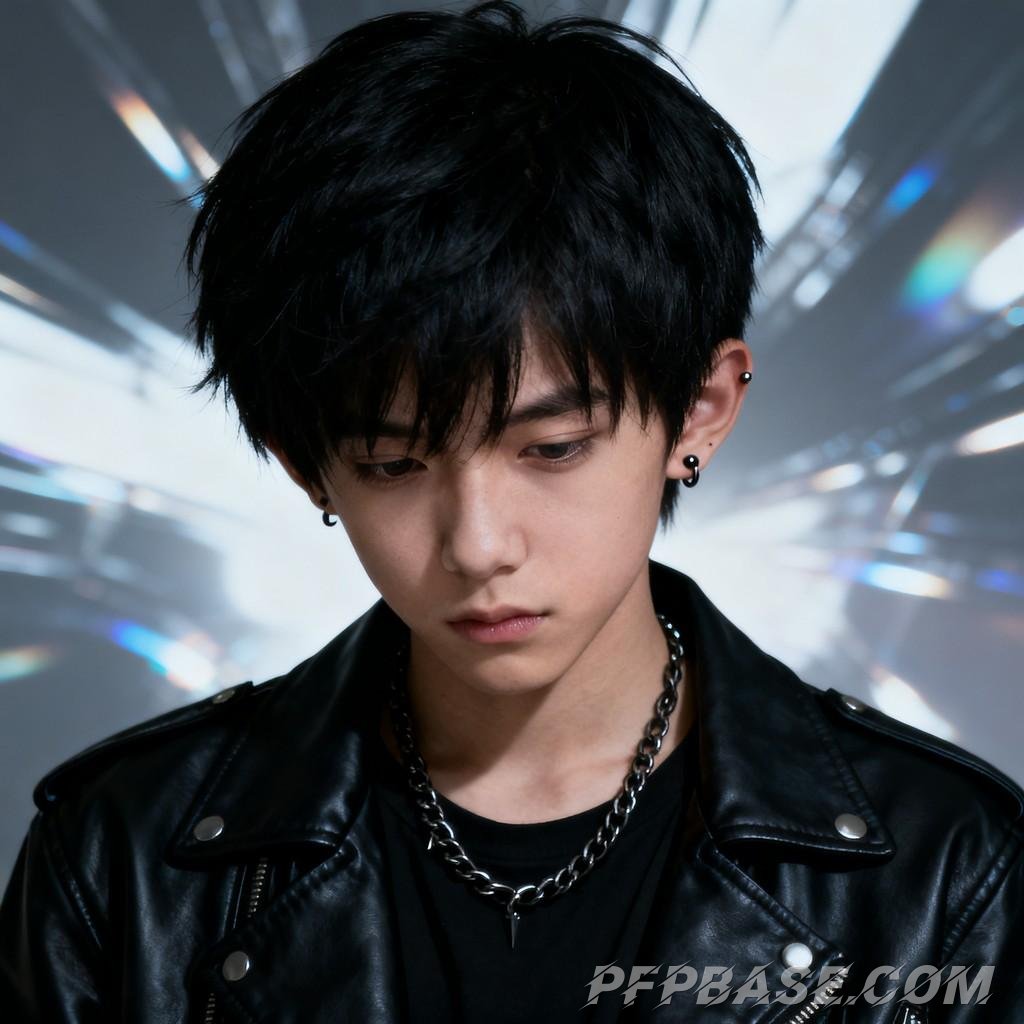 Image 3: dark, melancholy, beautiful youth, city, fantasy