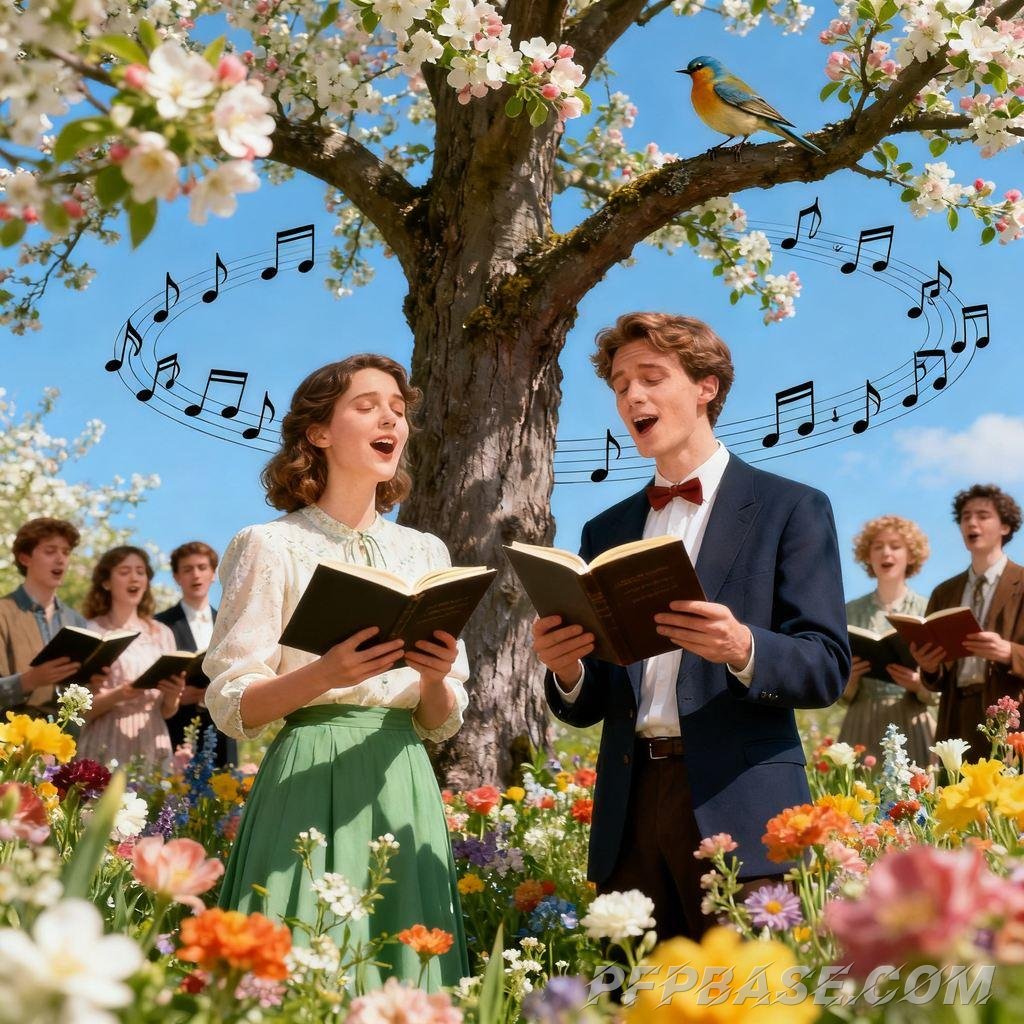 Image 6: dreamy flower garden, joyful snowy night, countryside stroll, painting delight, cloud daydreaming, b