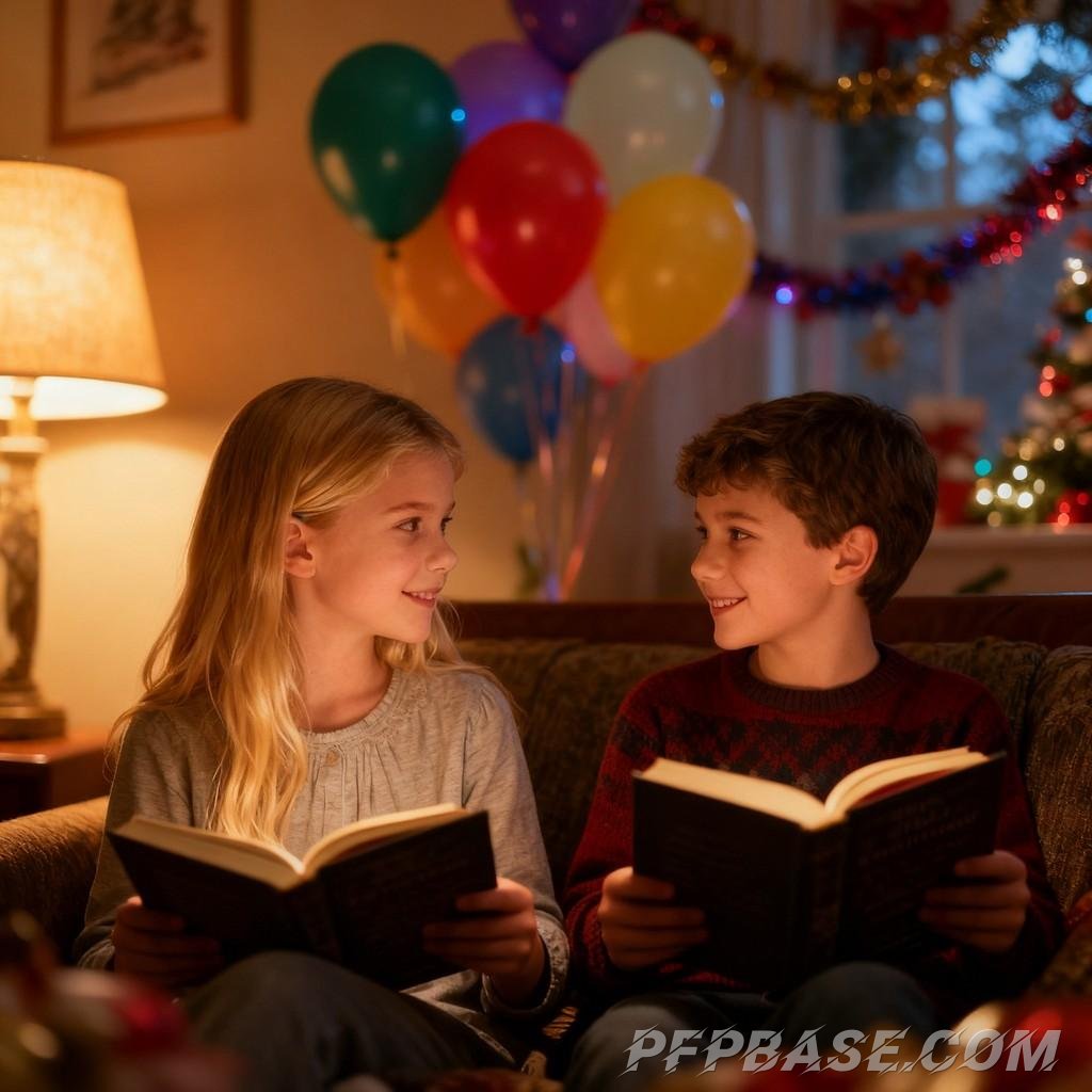 Image 7: childlike wonder, reading, warmth, celebration, dreams