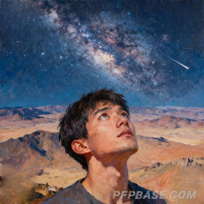 Image 6: real male head, unique expression, natural setting, light and shadow contrast, emotional intensity