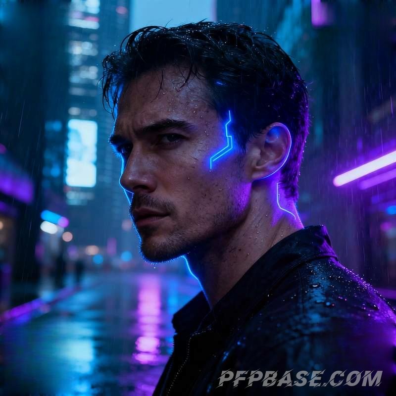 Image 5: hunk, neon rain night, forest light beams, volcanic coastline, graffiti tunnel, nebula vortex